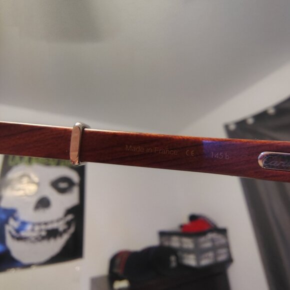 cartier glasses authentic wood giverny vintage - Picture 3 of 8